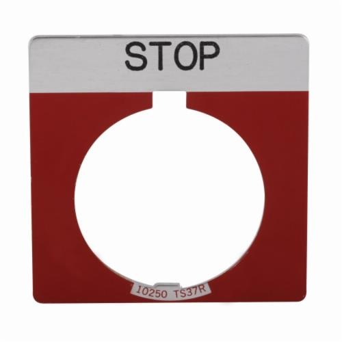 PLACA LEYENDA ROJA 30MM