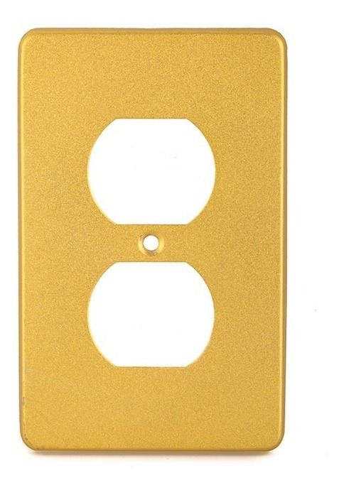 PLACA PARA CONTACTO DUPLEX DORADA