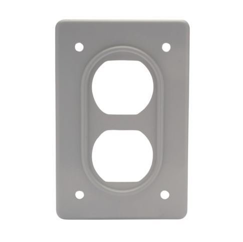 PLACA METALICA PARA CONTACTO DUPLEX