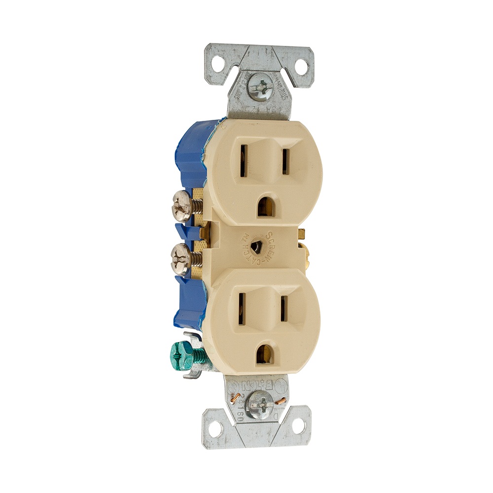 CONTACTO DUPLEX 2P 3H 15A 127V MARFIL