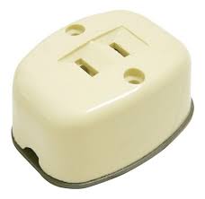 CONTACTO DUPLEX DE SOBREPONER MARFIL  A