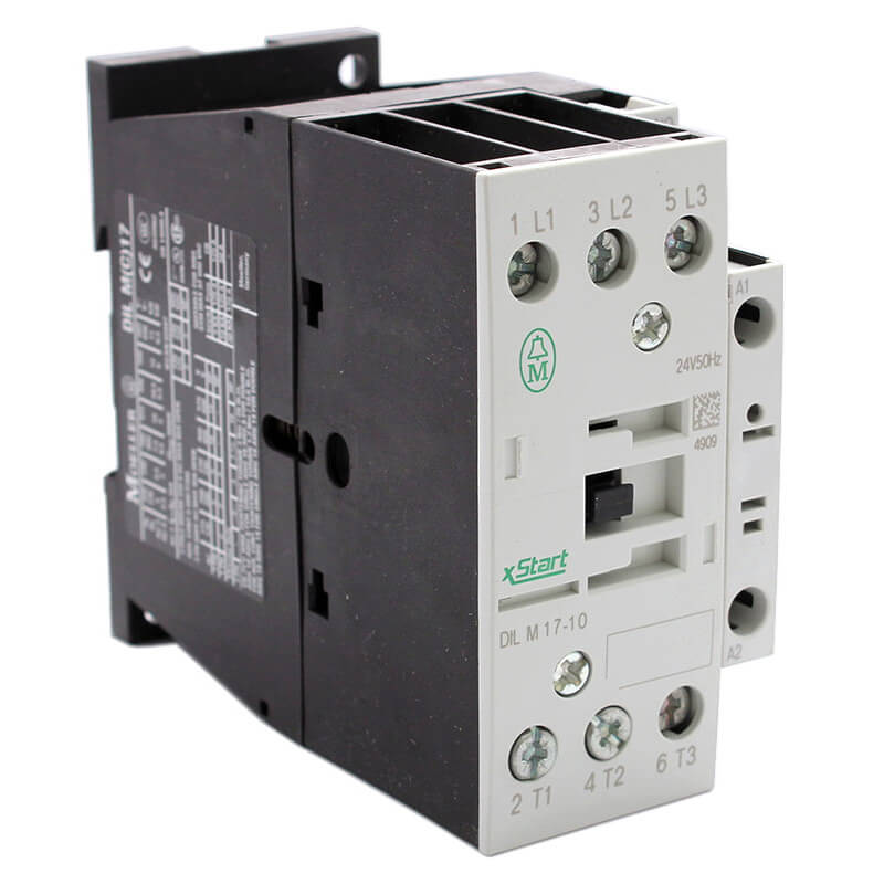 CONTACTOR TRIFASICO ABIERTO 17A 24VCD
