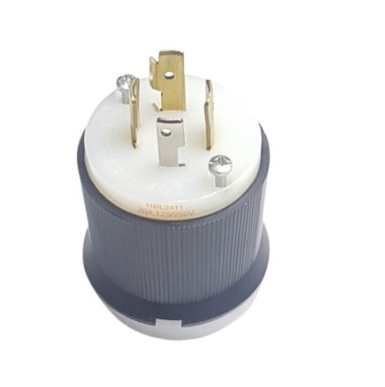 CLAVIJA PLASTICA 1/2V 3P 4H 20A 250V