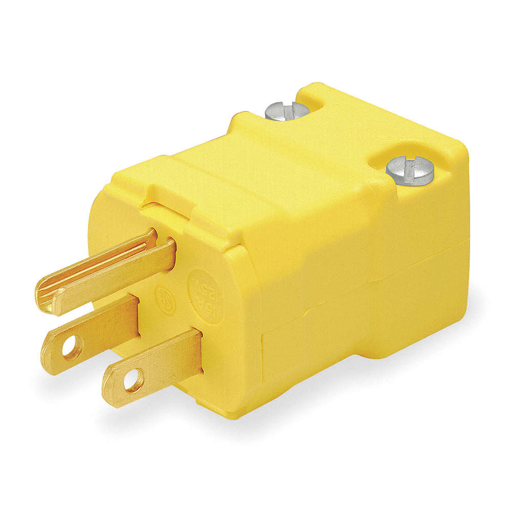 CLAVIJA 2P 3H 15A 125V AMARILLO