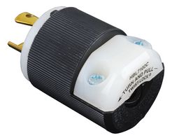 CLAVIJA PLASTICA 1/2V 2P 2H 20A 250V